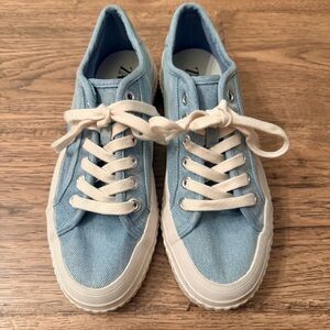 EUC Zara Denim Low Sneakers Size 9